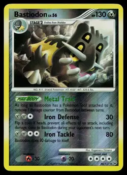 Pokemon Card Platinum Bastiodon 20/127 Rare Reverse Holo - Image 1