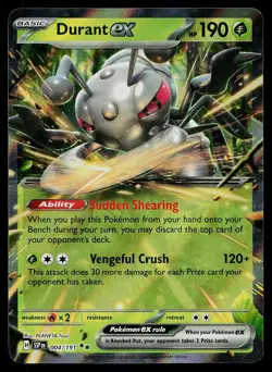 Pokemon Card Surging Sparks Durant ex 004/191 Holo Double Rare - Image 1