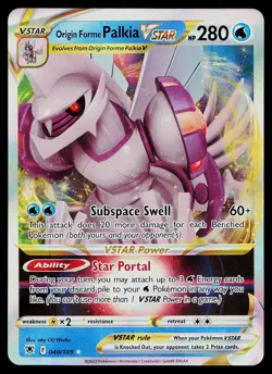 Pokemon Card Astral Radiance Origin Forme Palkia VSTAR 040/189 VSTAR Rare - Image 1