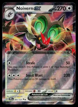 Pokemon Card Prismatic Evolutions Noivern ex 091/131 Holo Double Rare - Image 1