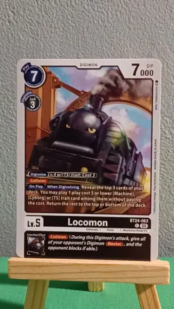 Digimon Card Game Lot Of 4 Cards Locomon Greymon Gigimon & Elizamon - Image 2