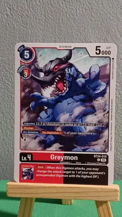 Digimon Card Game Lot Of 4 Cards Locomon Greymon Gigimon & Elizamon - Image 4
