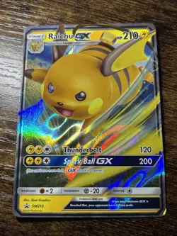 Raichu GX SM213 - NM Promo Rare Pokemon Card - Image 1