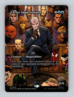 Magic the Gathering - Clever Impersonator (Borderless) (MAR) #8 - Image 1