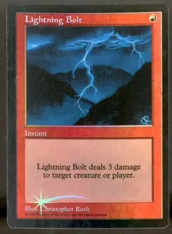 Magic MTG Judge Promo Lightning Bolt NEAR MINT NM *060 - Image 1