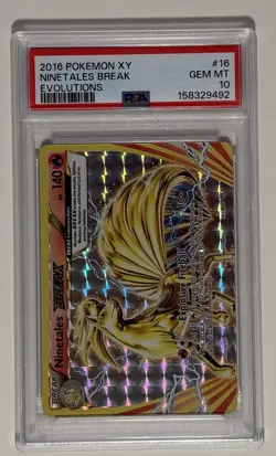 Pokemon Ninetales Evolutions 2016 Break 16/108 XY TCG Card PSA 10 - Image 1