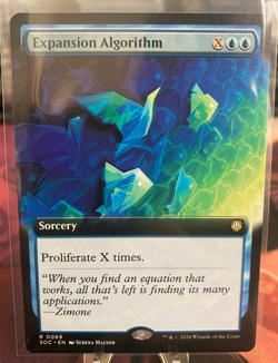 MTG, EXPANSION ALGORITHM (EXTENDED ART) (SOC) (NM OR BETTER CONDITION) - Image 1