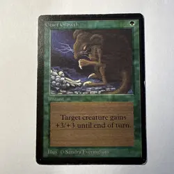 Giant Growth Limited Edition - Beta Edition Regular MP / HP Magic Vintage Old - Image 2