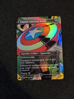 Captain America's Shield (Borderless) (0317) Marvel Super Heroes Foil - Image 1