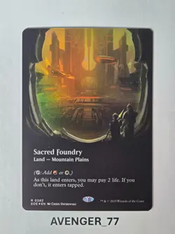 Magic the Gathering MTG #0282 Sacred Foundry Foil Borderless Edge of Eternities - Image 3