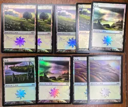 MTG 9X Plains MPS Foil Promo 2007 - 2011 (Japanese) Avon, Alexander + Magic - LP - Image 1