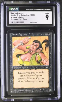 Hasran Ogress, Arabian Nights Mtg. CGC 9 Mint! - Image 1