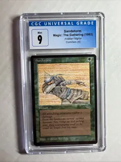 MTG Arabian Nights Sandstorm CGC 9 Mint 1993 - Image 1