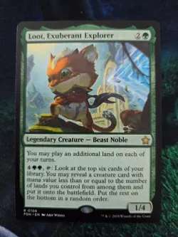 MTG Loot, Exuberant Explorer Foundations Regular - Image 1