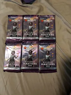 Lot of 6 MTG Double Masters 2022 Draft Booster Packs - Image 1