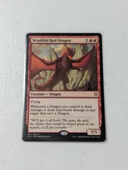 MTG Wrathful Red Dragon - Battle for Baldur's Gate NM - Image 1