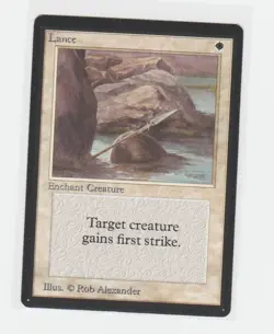 Magic the Gathering ~ MTG ~ Lance ~ M/NM ~ BETA ~ - Image 1