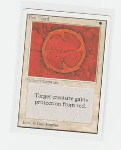 Magic the Gathering ~ MTG ~ 1x Red Ward ~ UNLIMITED ~ MP - Image 1