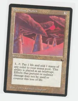 Magic the Gathering ~ MTG ~ 1x Standing Stones ~ M/NM ~ THE DARK - Image 1