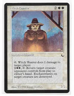 Magic the Gathering ~ MTG ~ 1x Witch Hunter ~ HP ~ THE DARK - Image 1