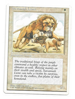 Magic the Gathering ~ MTG ~ 1x Savannah Lions ~ Fourth Edition ~ 4Ed ~ LP - Image 1