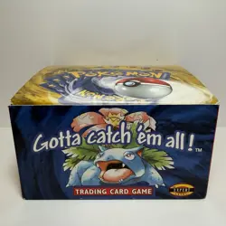 Vintage WOTC Pokemon TCG Base Set Booster Box Display Empty Green Wing Wizards - Image 3