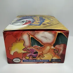 Vintage WOTC Pokemon TCG Base Set Booster Box Display Empty Green Wing Wizards - Image 4