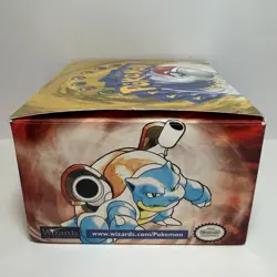 Vintage WOTC Pokemon TCG Base Set Booster Box Display Empty Green Wing Wizards - Image 5