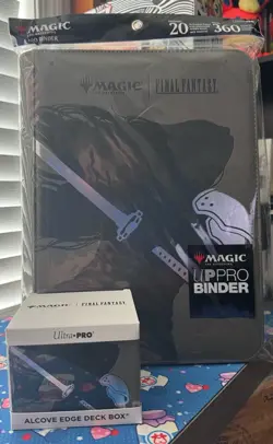 MTG FF Sephiroth Ultra Pro 9-Pocket Binder & Alcove Edge Deck Box - Brand New! - Image 1