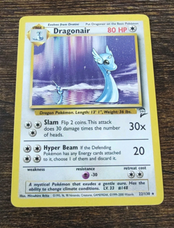 Pokemon Base Set 2 Dragonair 22/130 Rare Non Holo NM-MINT - Image 1