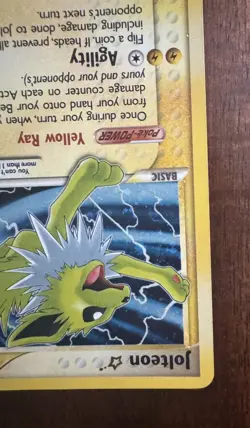 Jolteon Gold Star 101/108 EX Power Keepers – Authentic – Recolored/Restored - Image 3