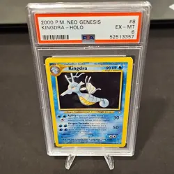 2000 Pokemon Neo Genesis Kingdra Holo Rare #8 Ex-Mt PSA 6 Vintage Excellent-Mint - Image 4