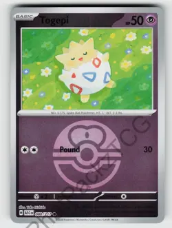 Togepi (Love Ball) 080/217 Ascended Heroes C Reverse Holo NM/M Pokemon - Image 1