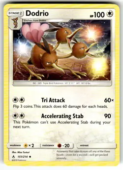 Dodrio 151/214 Uncommon Unbroken Bonds Pokemon NM - Image 1