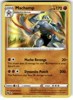 Machamp 026/073 Holo Rare Champion's Path Pokemon Holo NM - Image 1