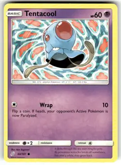 Tentacool 60/181 Common Team Up Pokemon NM - Image 1