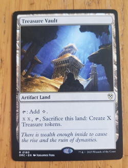 Treasure Vault mtg NM Regular Commander: Aetherdrift Magic the Gathering - Image 1