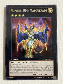 ( NUMBER 104: MASQUERADE ) - Rare - JOTL-EN055 - 1st - NM - Yu-Gi-Oh Judgment of - Image 1