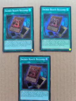 3X Yugioh Sacred Beasts Released CORI-EN047 Super Rare 1st Edition NM - Image 1
