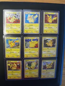 Pokemon Pikachu World Collection 2010 Promo Complete 9/9 Set Holo RARE - Image 1