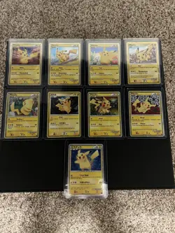 Pikachu World Collection PW 2010 Complete Set 9/9 - Image 1