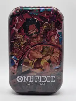 One Piece Card Game Tin Pack Set Vol. 1 Luffy Sealed New Bandai English - Image 1