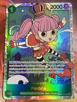 One Piece Perona OP12-034 Legacy of the Master Super Rare Foil - Image 1