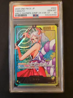 2025 One Piece Yamato Weekly Shonen Jump Promo OP06-022 Japanese PSA 10 GEM MINT - Image 1
