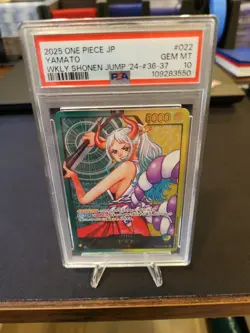 2025 One Piece Yamato Weekly Shonen Jump Promo OP06-022 Japanese PSA 10 GEM MINT - Image 4