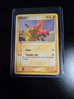 Pikachu 16/17 POP Series 2 2005 Pokemon TCG Yuka Morii Vintage Card - Image 1