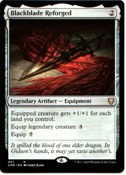 BLACKBLADE REFORGED 457 MAGIC: THE GATHERING COMMANDER LEGENDS (CMR) RARE - Image 1