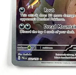 Tyranitar 222/193 Paldea Evolved Pokemon Card Near Mint NM Illustration Rare - Image 5