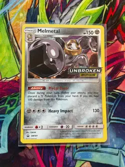 Melmetal Sun & Moon Unbroken Bonds Pokemon Promo Card SM181 - Image 1