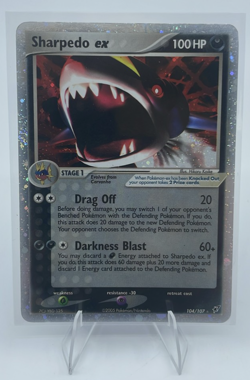 Pokemon Sharpedo ex 104/107 EX Deoxys Holo Ultra Card HP - Image 1